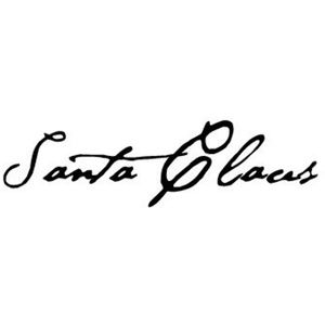 Small Santa Claus Signature Rubber Stamp HANDMADE
